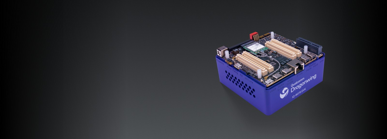 Qualcomm IQ-9075 Evaluation Kit (EVK) — Dragonwing board